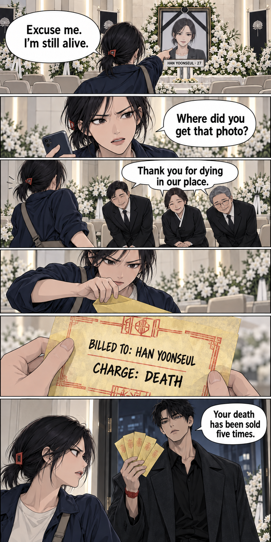 Obang Yarok: Return to Sender — Episode 01: I Went to My Own Funeral. English webtoon.